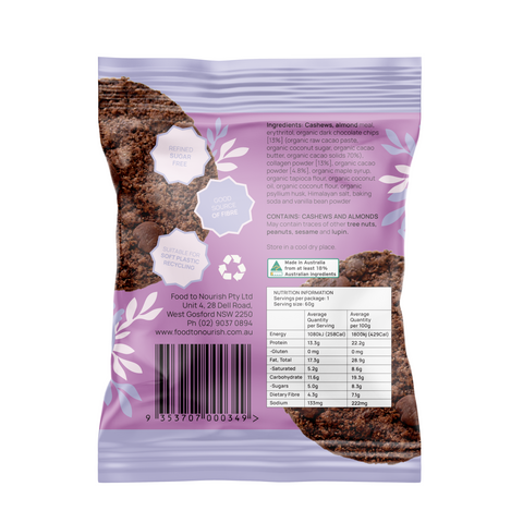 Food to Nourish Protein Cookie Double Choc