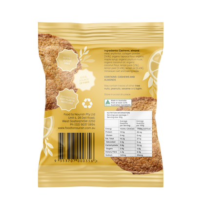 Food to Nourish Protein Cookie Lemon Shortbread