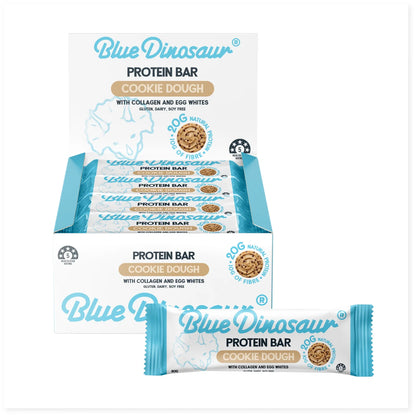 Blue Dinosaur Protein Cookie Dough Bar