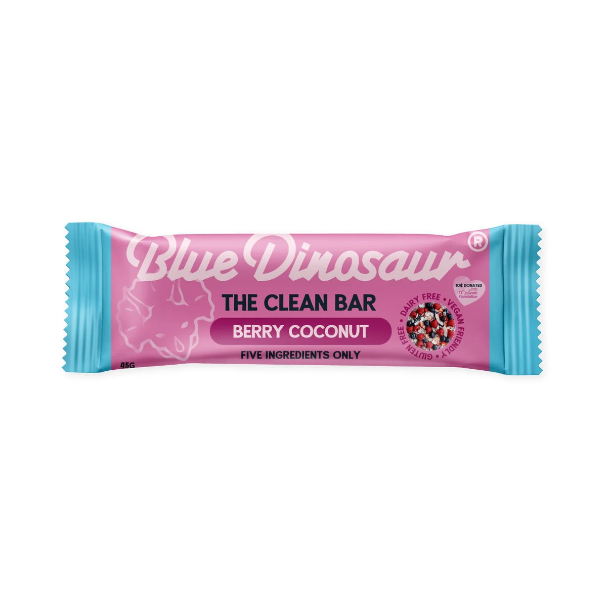 Blue Dinosaur Berry Coconut Bar