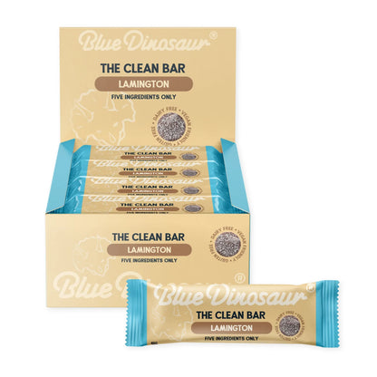 Blue Dinosaur Hand-Baked Bar Lamington