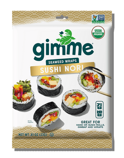 Gimme Roasted Seaweed Sushi Nori (9 Sheets).