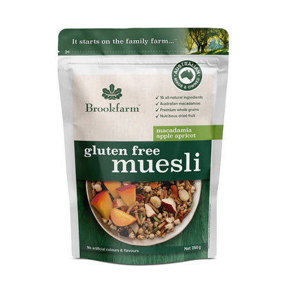 Brookfarm Gluten Free Apple Apricot Macadamia Muesli