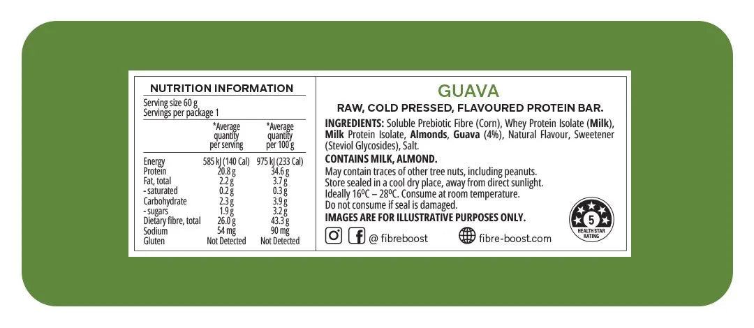 Fibre Boost Guava Protein Bar