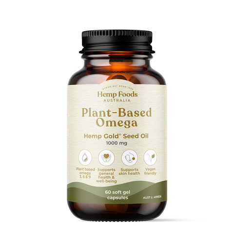 Hemp Foods Australia Plant Based Omega Capsules