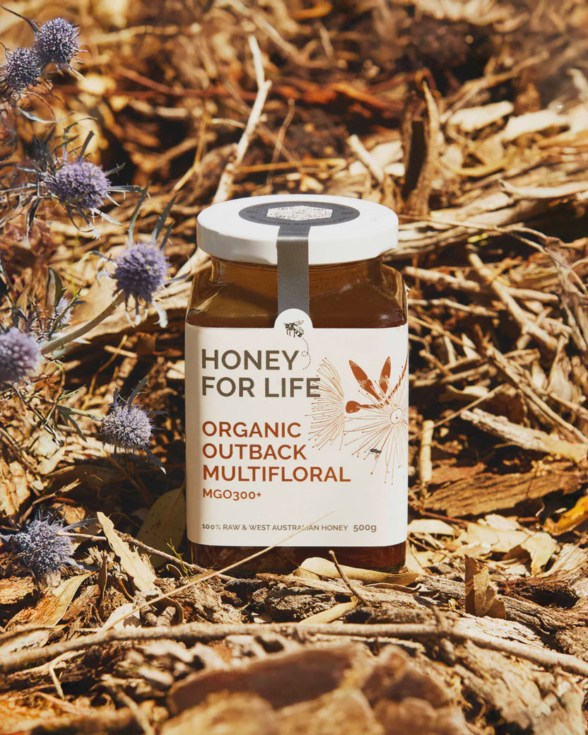 Honey For Life Organic Outback Multiflora MGO 300+