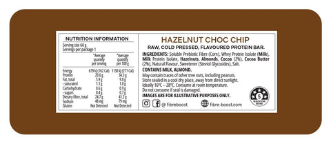 Fibre Boost Hazelnut Choc Chip Protein Bar