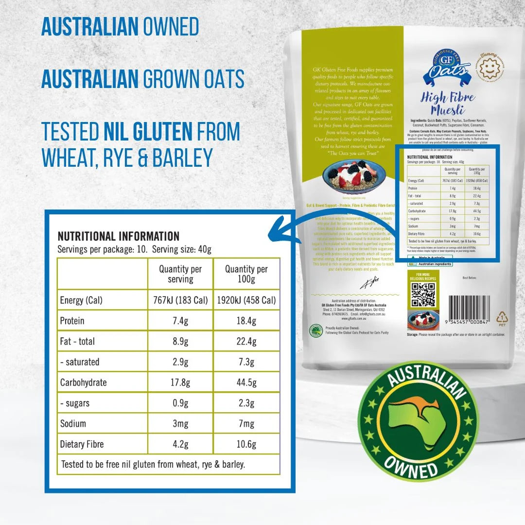 GF Oats High Fibre Muesli