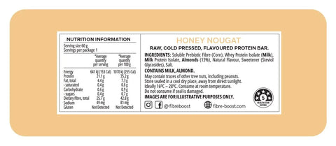 Fibre Boost Honey Nougat Protein Bar