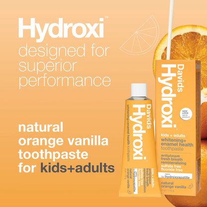 Davids Whitening + Antiplaque Toothpaste (Kids & Adults Orange)