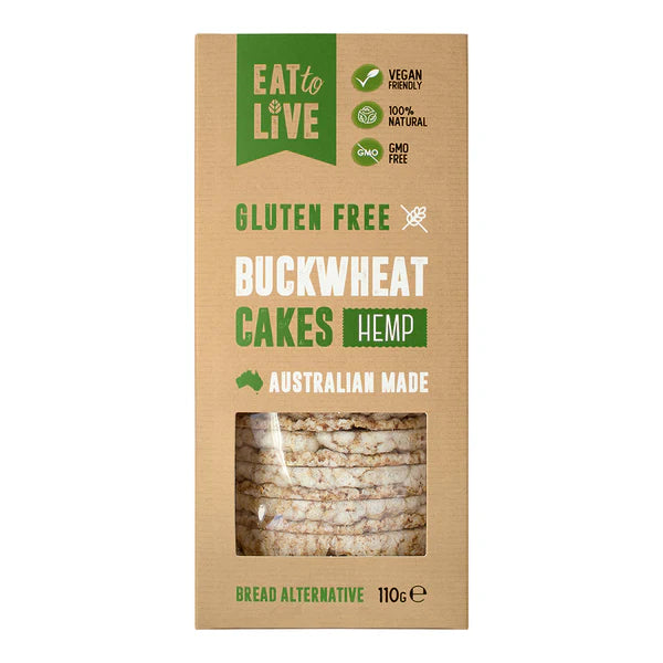 Eat To Live Buckwheat Cakes with Hemp