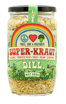 Peace Love and Vegetables SuperKraut (Dill)