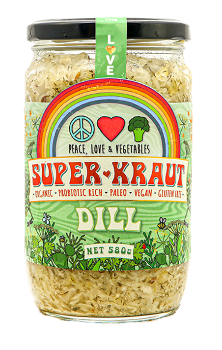Peace Love and Vegetables SuperKraut (Dill)