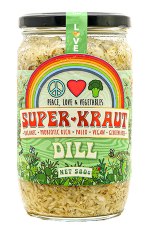 Peace Love and Vegetables SuperKraut (Dill)