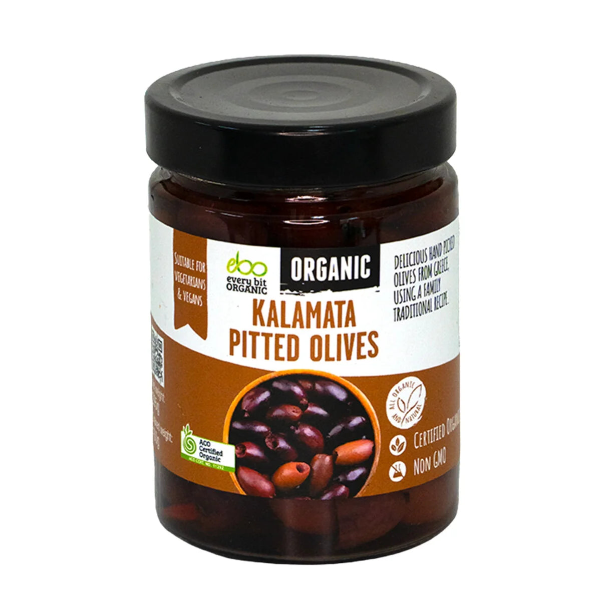 Every Bit Organic Raw Kalamata Olives Pitted