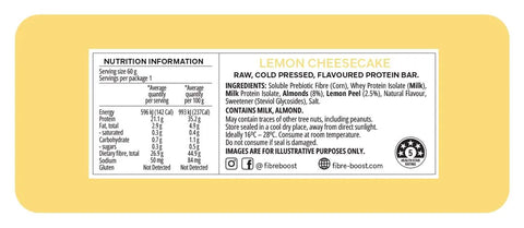 Fibre Boost Lemon Cheesecake Bar