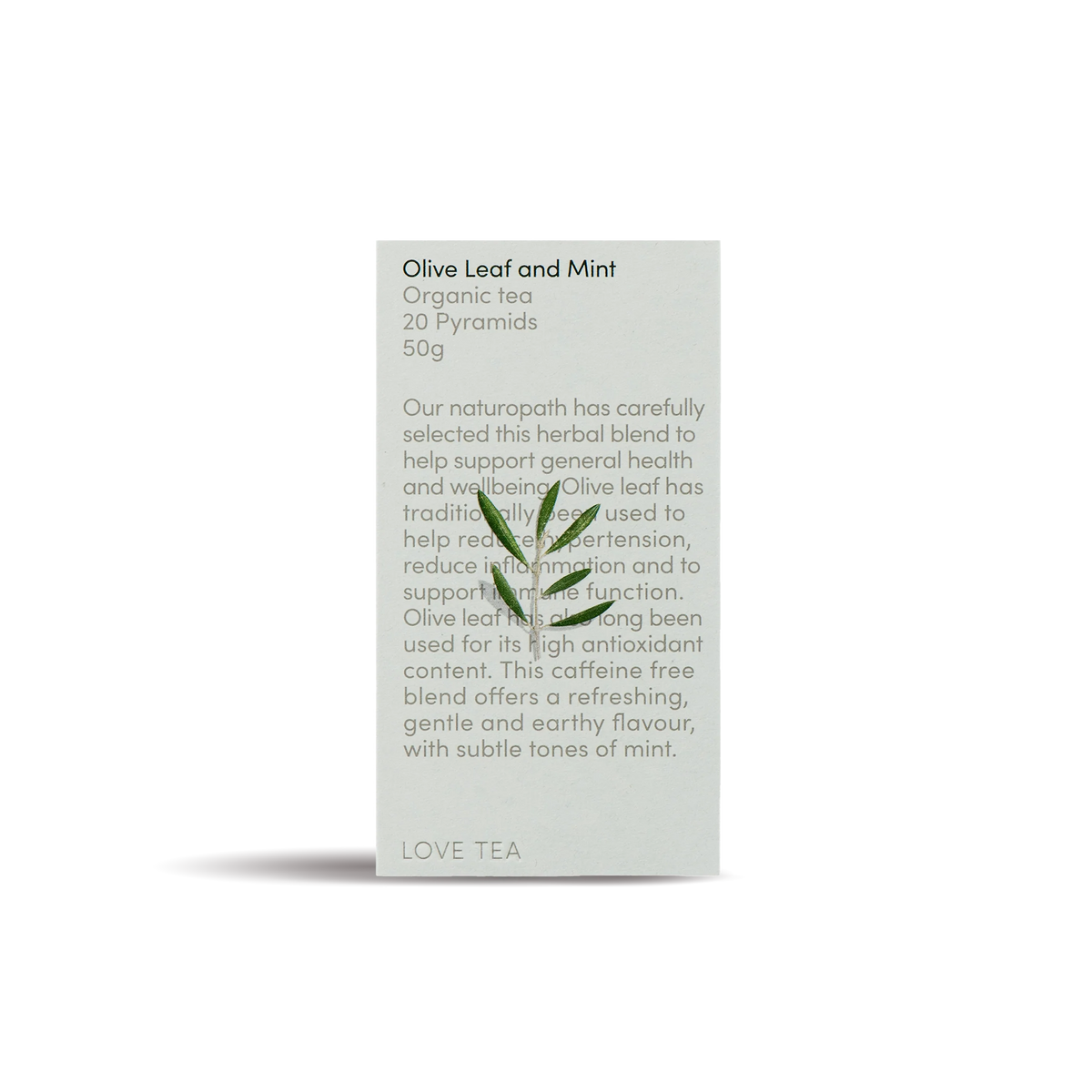 Love Tea Olive Leaf and Mint