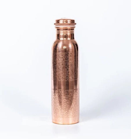 Goodly Gosh Copper Water Bottle Hand Carved (Mesmerise)