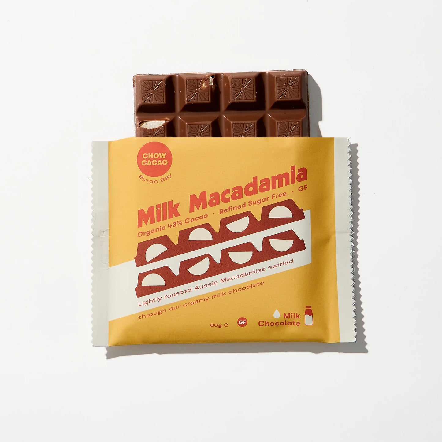 Chow Cacao Chocolate – Milk Macadamia
