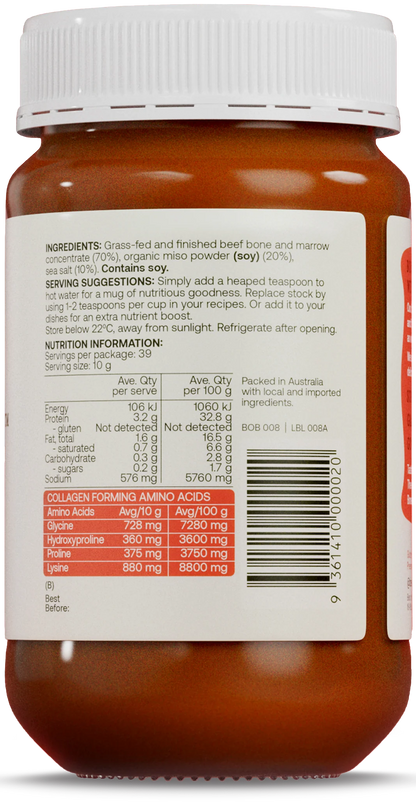 Best of the Bone Broth Concentrate Organic Miso