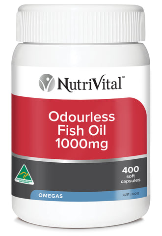 NutriVital Odourless Fish Oil 1000mg