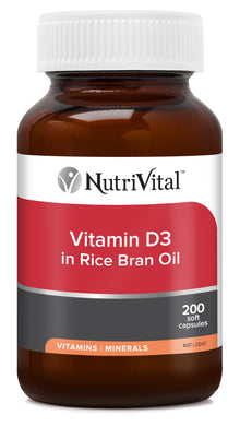 NutriVital Vitamin D3 in Rice Bran Oil