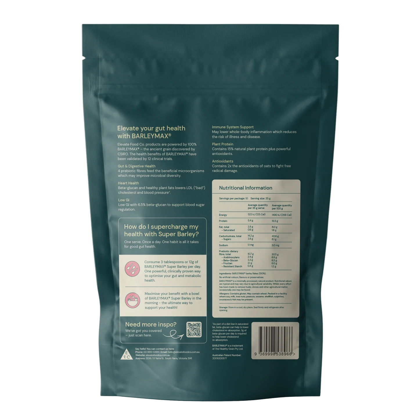 BarleyMax Rolled Barley Flakes