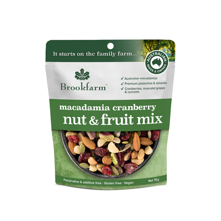 Brookfarm Nut & Fruit Mix Macadamia Cranberry