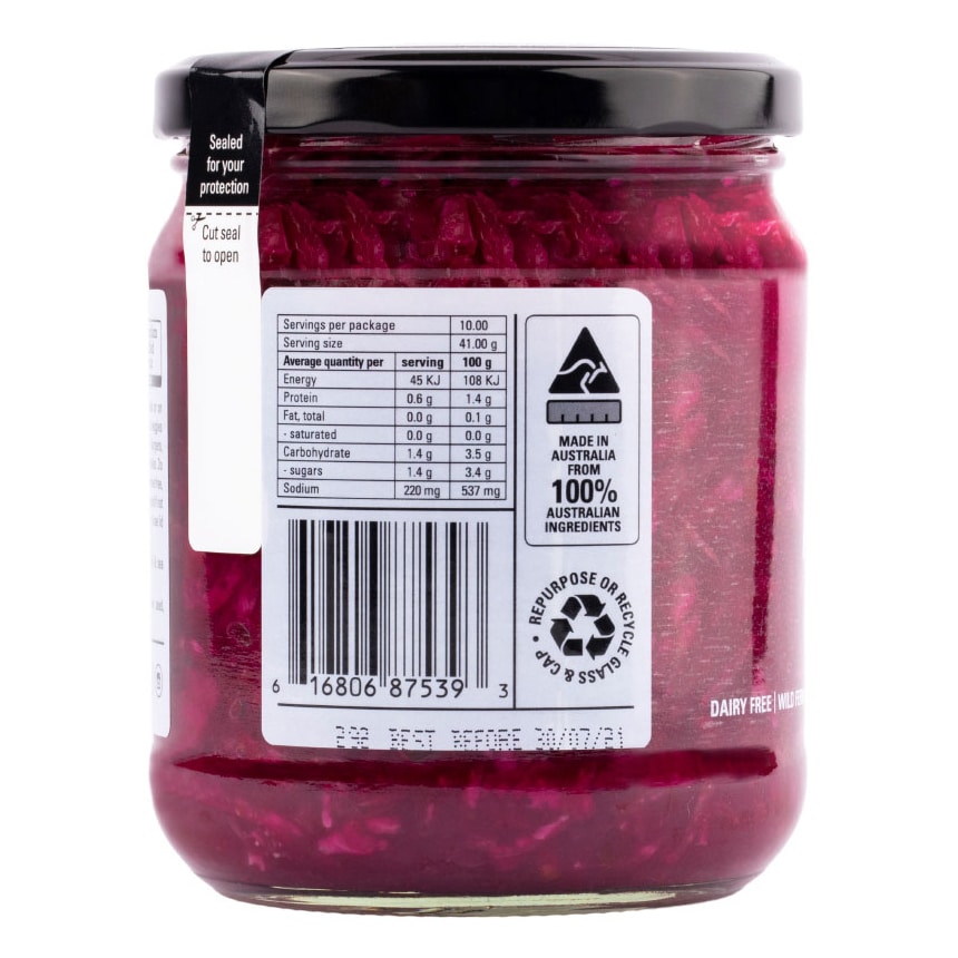Kehoe's Organic Beetroot & Ginger Sauerkraut
