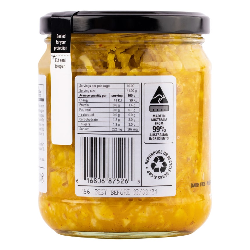 Kehoe's Organic Turmeric Sauerkraut
