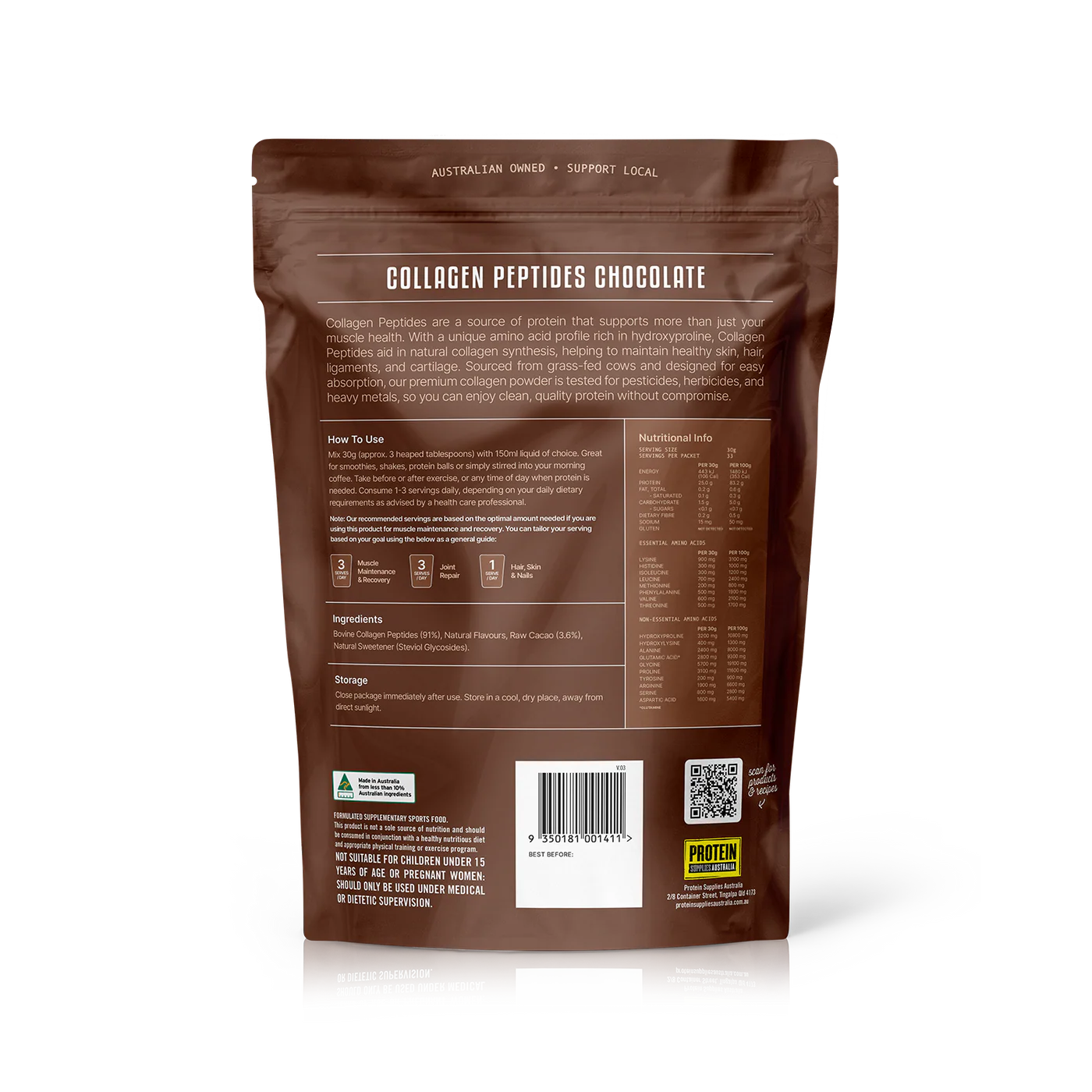 Protein Supplies Australia Grass Fed Collagen Peptides