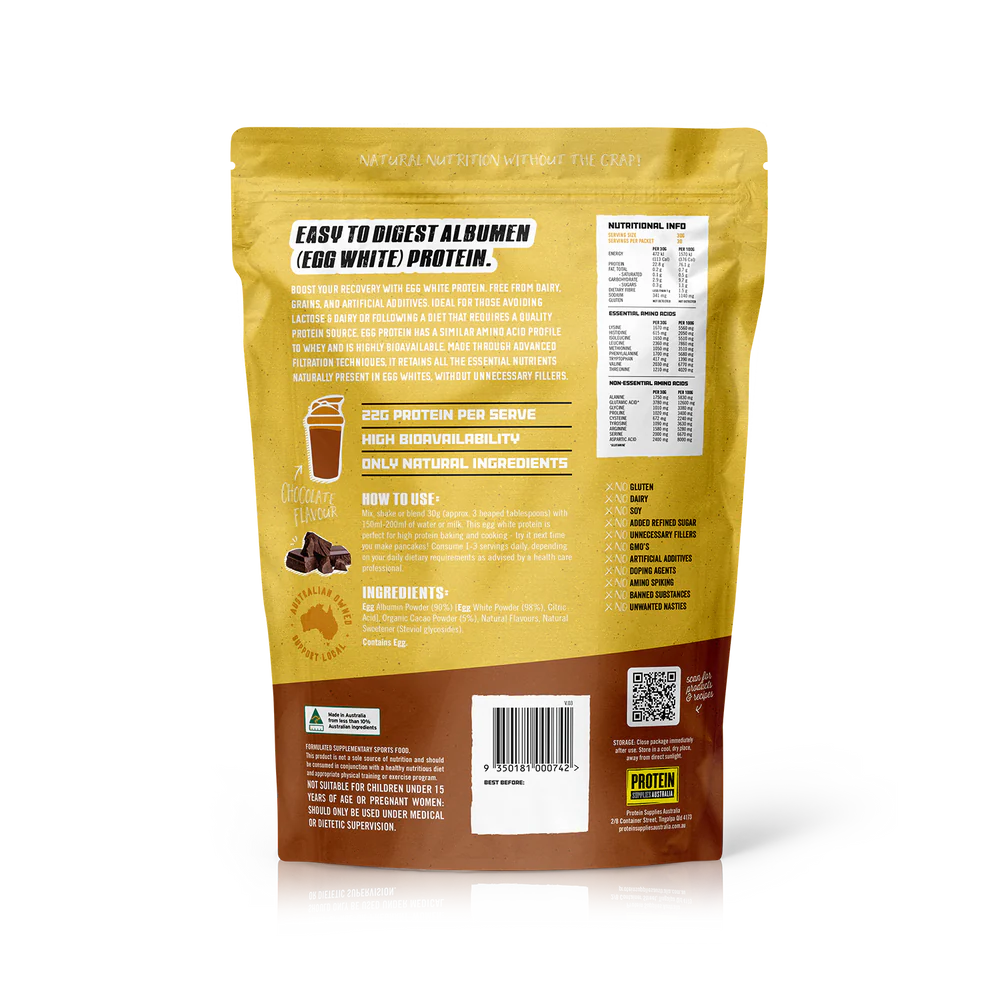 Protein Supplies Aust. PaleoPro (Egg White Protein) Chocolate