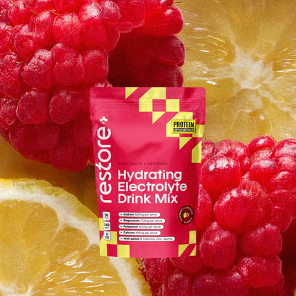 Protein Supplies Aust. Restore Electrolyte Drink Mix Raspberry Lemonade
