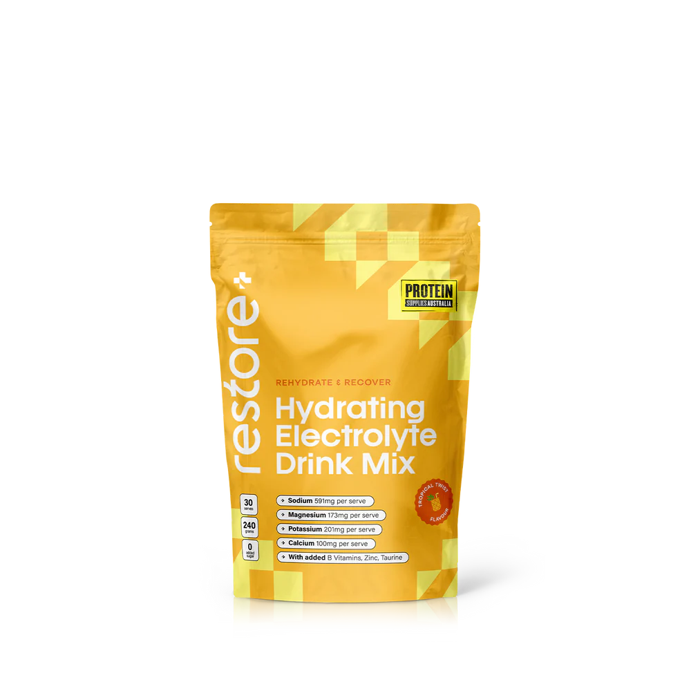 Protein Supplies Aust. Restore Electrolyte Drink Mix Tropical Twist
