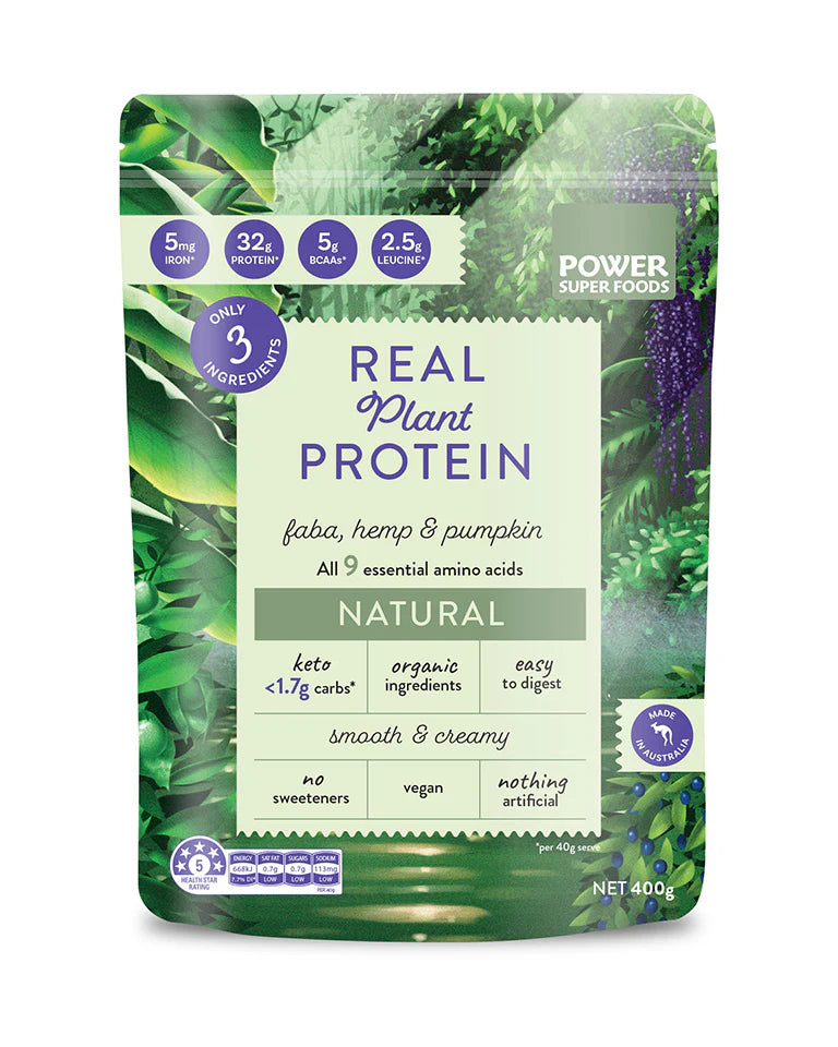 Power Super Foods Real Plant Protein Natural