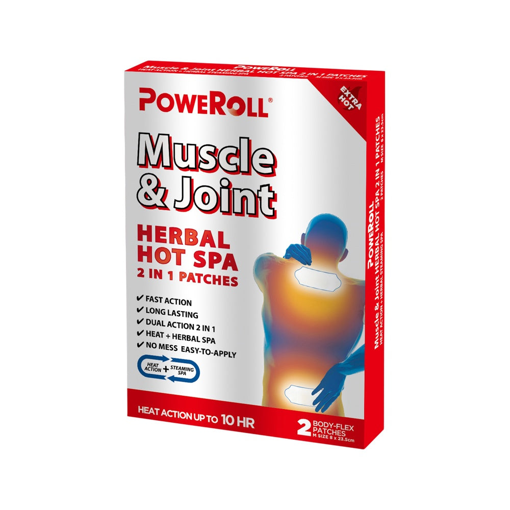 PoweRoll Muscle & Joint Herbal Hot Spa Patch