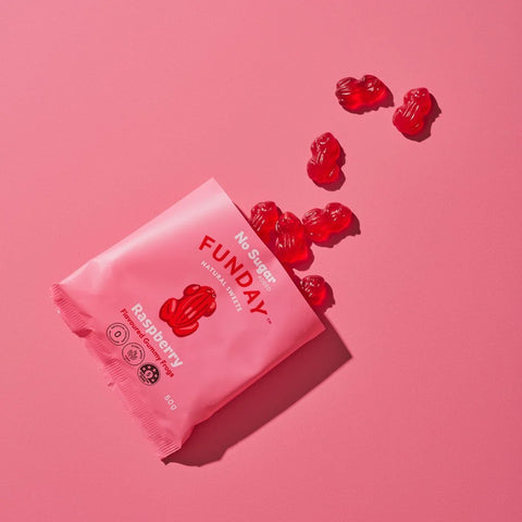 Funday Natural Sweets Raspberry Gummy Frogs