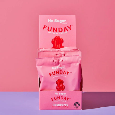 Funday Natural Sweets Raspberry Gummy Frogs