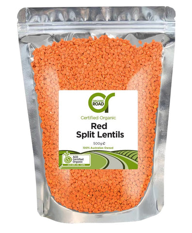 Organic Road Red Split Lentils
