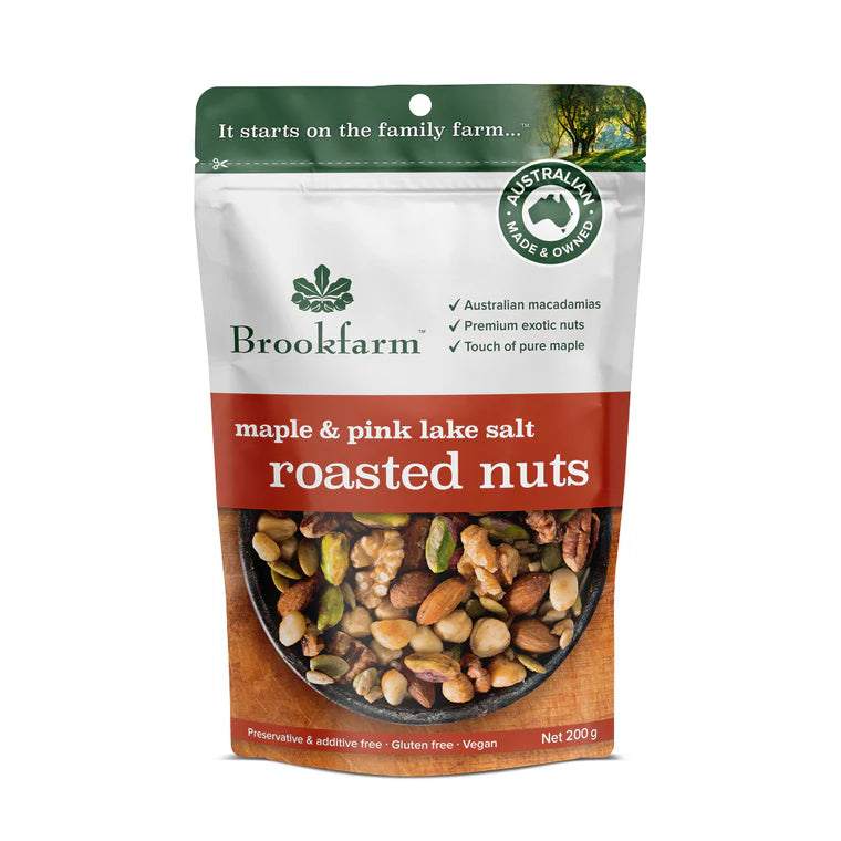 Brookfarm Roasted Nuts Maple & Pink Lake Salt