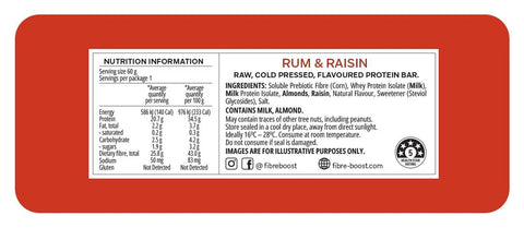 Fibre Boost Rum & Raisin Protein Bar