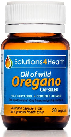 Solutions4Health Oil of Wild Oregano Vege Capsules