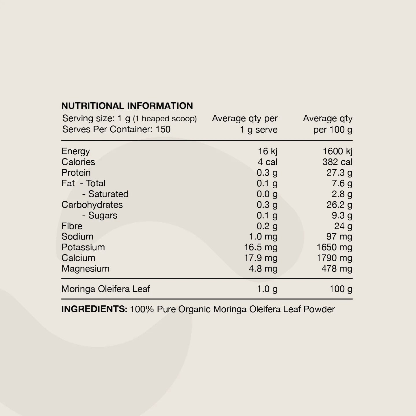 Switch Nutrition Organic Moringa Powder