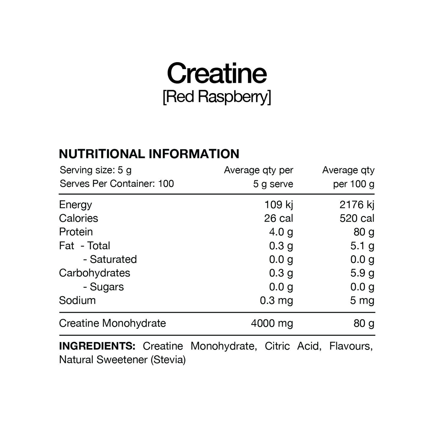 Switch Nutrition Creatine (Flavoured)
