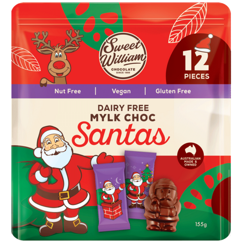Sweet William Dairy Free Mylk Choc Santas