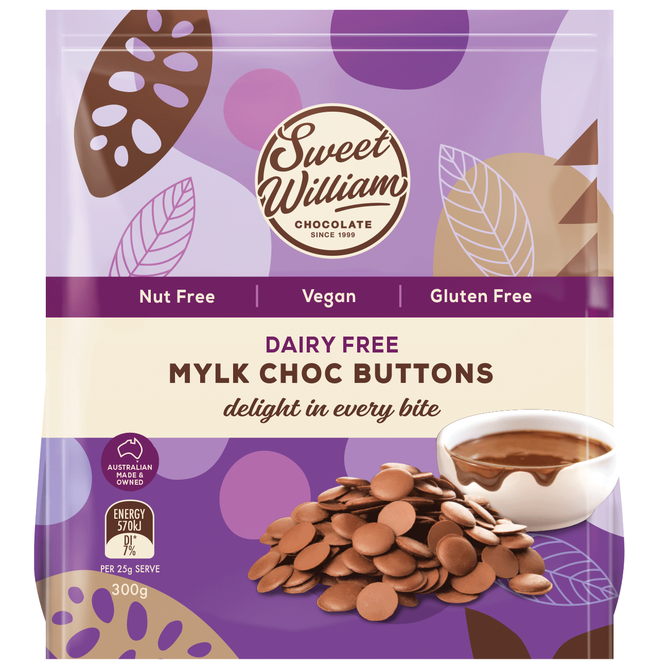 Sweet William Chocolate Baking Buttons