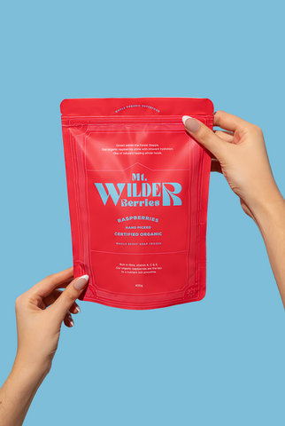 Mt Wilder Berries Organic Frozen Raspberries