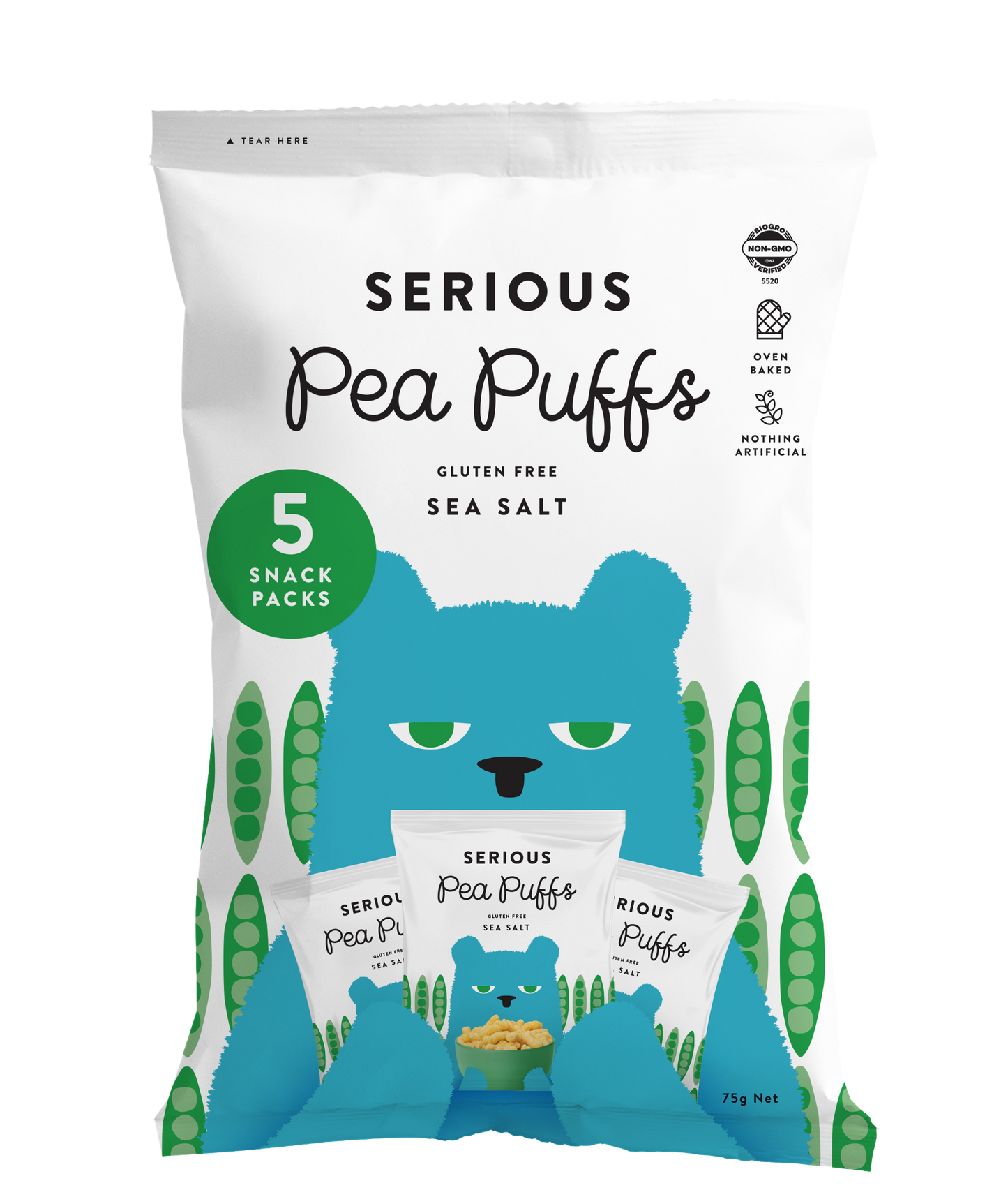 Serious Pea Puffs (Sea Salt)