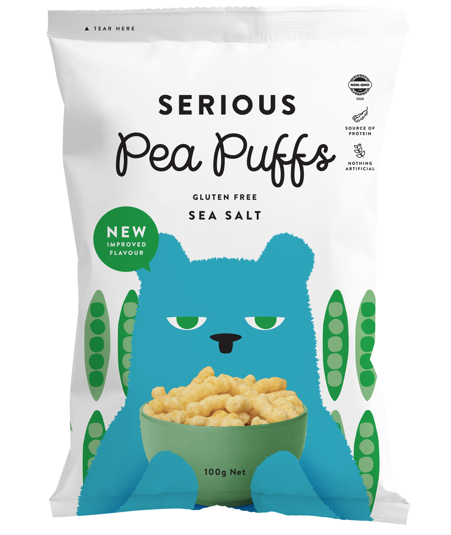 Serious Pea Puffs (Sea Salt)