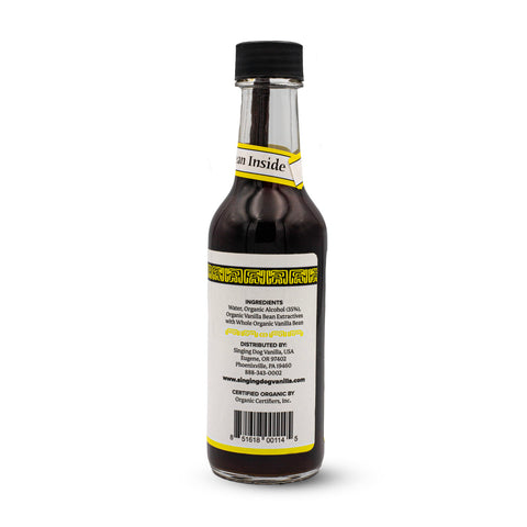 Singing Dog Vanilla Organic Pure Vanilla Extract w/ Whole Organic Vanilla Bean